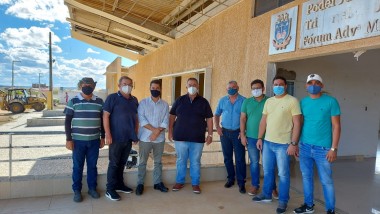 Presidente da Câmara, Leandro de Souza, recebeu junto com o Prefeito Ribeiro e o Vice Prefeito George o Coordenador Geral da Casa da Cidadania, William Tejo