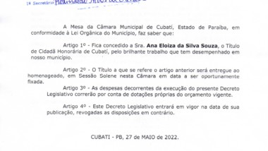 Decreto Legislativo Nº 546 – 2022